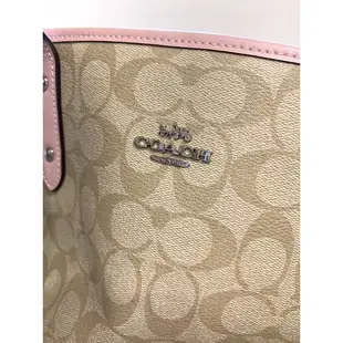 Coach neverfull 托特包 貝殼粉 杏色粉 全新正品