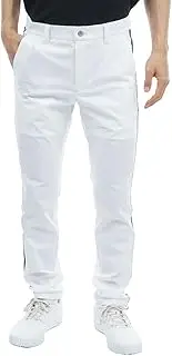 [アドミラル] Admiral Golf Men's Mini Dot Air Side Tape Tapered Golf Pants, White, XL