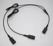 Plantronics Y-Splitter Training Headset Supervisor Coaching Y-Cord without Mute