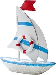 STOBOK Sailboat Model Kit Decorative Sailing Ship Ornament Mediterranean Style