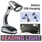 12 LED Portable Lamp Battery Operated/Rechargeable Desk Reading Work Table Light