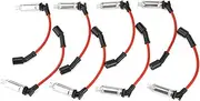 Spark Plug Wire Set 10.2MM Ignition Cable Silicone Jacket Boot Ends fits for Chevy Silverado 1500 2500 1999-2006 LS1 VORTEC 4.8L 5.3L 6.0L V8 48322R 48322, 8 Pcs