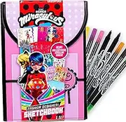Miraculous Fashion Designer Sketchbook, Ladybug Coloring Book, Superhero Sketchbook, Great for Playdates, Birthday Parties, Travel Activity, Screen-Free Activities for Kids Ages 6, 7, 8, 9, 10