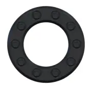 Valor Offroad Satin Black Inner Cap Ring For Dual Drill V02 Wheel VDRING10-SB