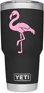 Flamingo Decal. Perfect for Yeti and RTic Tumbler Mugs and Cups, iPhone and Android, MacBook and Laptops, iPads and Tablets and More! (Soft Pink)