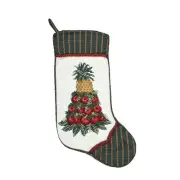 Colonial Williamsburg Apple Cone Needlepoint Stocking