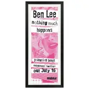 Ben Lee - Nothing Much Happens Vintage Daybill Poster Framed