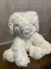 Kellypet 11” Poseable Bunny Dog Toy w/Squeaker Ivory Kellypet