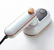 [Kryvora] Portable Travel Mini Iron for Clothes - 180° Rotating Handheld Steam Iron, Small Size Garment Steamer for Dry and Wet Ironing, Efficient Wrinkle Remover,White