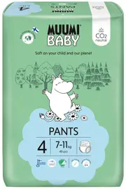 Muumi Nappy Pants Size 4 Maxi 7-11kg Pack of 40