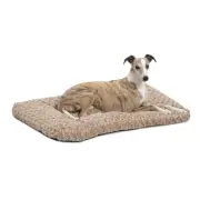 Ultra Plush Mocha Ombre Dog Bed 35x23 Inches for Medium Large Breeds