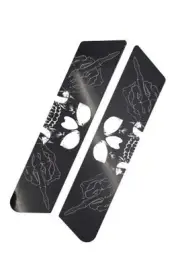 "Ghost Skull" - Saddlebag Delete Decal Inserts For Harley Police Models 08 - 14