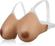 [Vollence] Strap on Silicone Breast Forms Fake Boobs False Breast with Straps Mastectomy Prosthesis Crossdresser Transgender Cosplay Transwomen CD