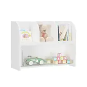 Kids Bookcase 4 Compartments Storage Book Shelf Toy Organizer for Children Room