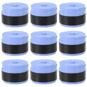 9 Pack Tennis Racket Grip Tape 43.3" Stretchy Non-Slip Absorb Sweat Sky Blue