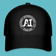 Accuracy International Guns Black Cap Baseball Cap Size S/M and L/XL
