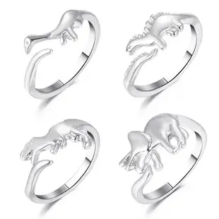 亞馬遜金屬可愛幾何動物飾品戒指