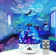 Night Light Projector for Kids - Bedroom Star Projector with Galaxy Planets, ...