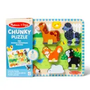 Melissa & Doug Pets Wooden Chunky Puzzle (8 Piece)