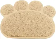 Beautiful Cat Cushion Foldable Machine Washable Cat Litter Mat Cute Durable Non Slip Dog Mattress Protect Floor and Carpet Easy Clean Pet Bed Mat for Kittens Cream Colored,45 * 60cm