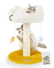 Cloud Cat Tree, Cat Scratching Post with Bed, Small Cat Tree for Kittens, Cat...
