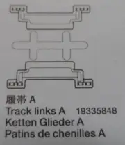 New Tamiya Track Links 'A' x 36 Pieces For Landreeder Quadtrack TT-02FT 19335848