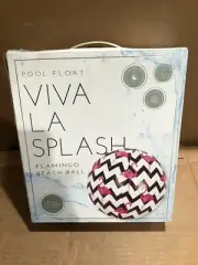 VIVA LA SPLASH FEATHER BEACH BALL POOL FLOAT 27" DIAMATER, NEW FREE SHIPPING