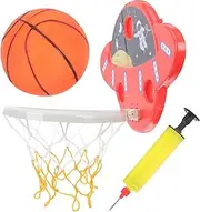 1 Set Cartoon Wall Mounted Basketball Frame for Indoor Plaything with Ball Design Enhances Coordination and Motor Skills Safe and Material