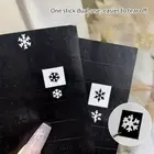2 Sheets Airbrush Stencil For Nails Winter Snowflake Snow Tree Christmas Decors