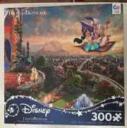 Disney Aladdin Thomas Kinkade 300 Piece Puzzle Ceaco Complete Painter of Light