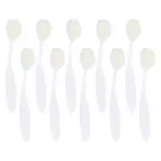 10Pcs Blending Brushes for Crafts, 4# Ink Blending Brushes White (White Hair)