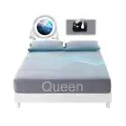 Grounding Sheets for Bed Queen Earthing Fitted Sheet 10% Silver & 90% Organic...