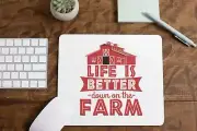 Farm Mouse Pad for Computer Office Gaming Desk Non-Slip