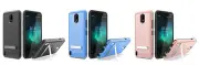 For Nokia 3.1 A / 3.1 C Lining KickStand Hybrid Case Phone Cover