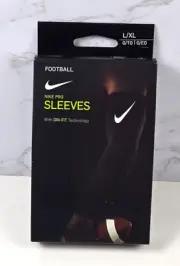 Nike Men’s Size L/XL Black Compression Football Sleeve Dri Fit Pro 3.0 NEW