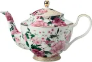 Maxwell & Williams Teas & C's Silk Road Teapot + Infuser 1Lt White Gift Boxed