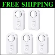 Adjustable Audio Water Leak Sensors - 5 Pack: Drip Alerts with 100dB Warning