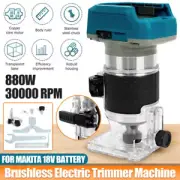 Cordless Brushless Trimmer Woodworking Compact Router For Makita 18V Battery