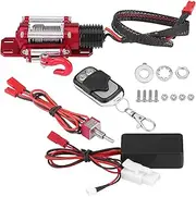 RC Car Winch,1/10 Scale Rc Car Metal Winch with Remote Controller for HSP Redcat Axial Scx10 D90 HPI 1/10 Rc Crawler Car.