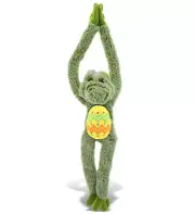 DolliBu Super Soft Long-Arm Alligator with Yellow Easter Egg Plush - 21 Inches