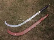 39 Inch Long Sword Damascus Steel Full Tang Blade Battle Ready With Sheath