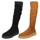 Ladies Rieker Knee High Platform Wedge Boots W1080