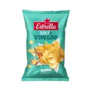 Estrella Salt & Vinegar Chips 175g, Swedish Potato Crisps, Scandinavian Snacks