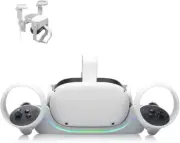 Iesooy Charging Dock for Quest 2,VR Wall Mount Charging Station Stand Set,Hig...