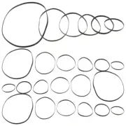 50 Pcs Tape Recorder Belt Cassette Player Rubber Belts for Electronics