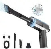 Keyboard Cleaner, Powerful Compressed Air Duster, Blower and Vacuum 4-in-1, USB Rechargeable Electric Air Duster for Car, Computer, Home and Office Dust Cleaning