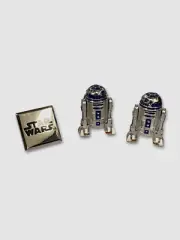 $495 Cufflinks Inc. Men's 925 Silver Star Wars Obi-Wan Lapel Pin Set