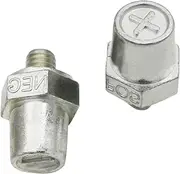 Battery Side Terminal Charging Posts,Positive Negative Side Terminal Battery Adapters | Lead Alloy Charging Connector for Automotive, Pack of 2