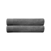 Elvire Bath Towel 2 Pack Pewter