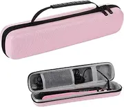 Curling Iron Travel Case, 14x2x3 Inch Portable Hair Tools Travel Bag, Oxford Cloth EVA Flannel Curling Iron Bag with Handle for Vacation, Hair Tools, Flat Case